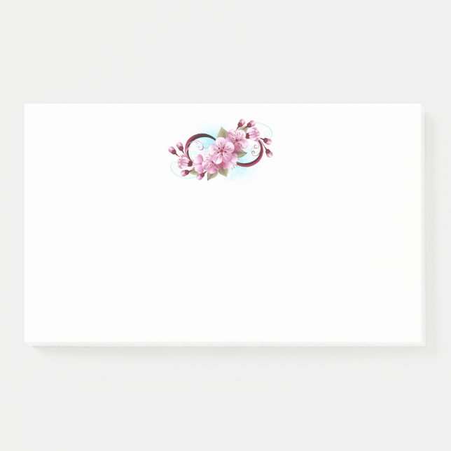 Post-it® Infinité avec les fleurs Sakura (Devant)