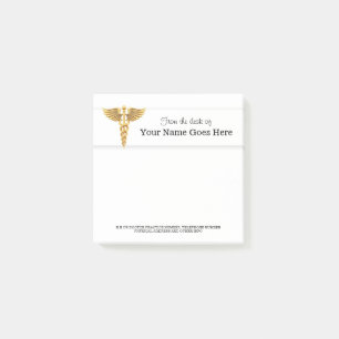 Post-it® Infirmière Docteur Médicale nom du représentant or