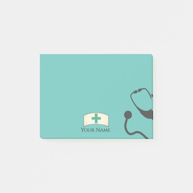 Post-it® Infirmière Médicale Sticky Personnalisé (Devant)