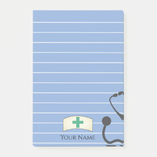 Post-it® Infirmière personnalisée Casquette Stethoscope amu