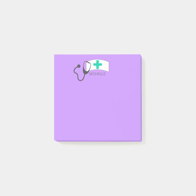 Post-it® Infirmière Stethoscope Médicale Infirmières Casque (Devant)