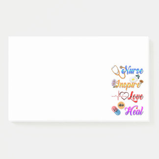 Post-it® Infirmière Sticky Inspirez Amour Guérir Méd Thérap