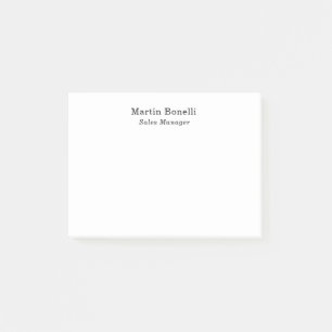 Post-it® Informations de nom propres professionnelles class