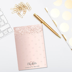 Post-it® Initiales du monogramme de parties scintillant en 