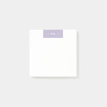 Initiales simples de monogramme violet clair