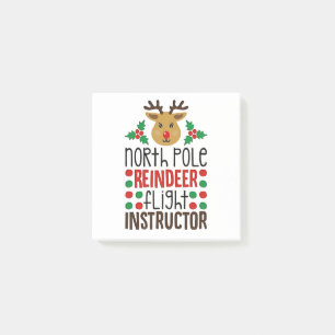 Post-it® Instructeur de vol de rennes du pôle Nord Noël