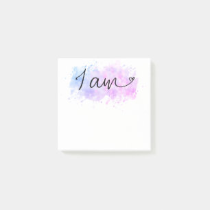 Post-it® *~* Intention Abstraite d'Affirmation Blob Je suis