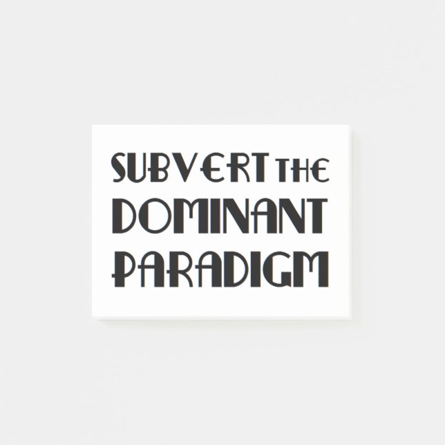 Post-it® inverser le paradigme dominant (Devant)