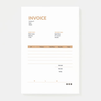 Post-it® invoice