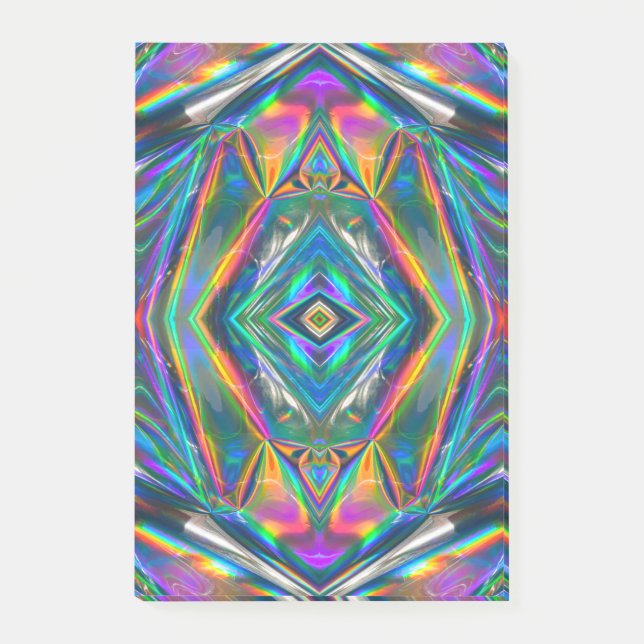 Post-it® Iridescente Chrome Post It Notes (Devant)
