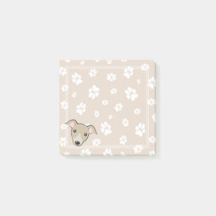 Post-it® Italien Greyhound Cute dessin animé Empreinte de p