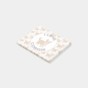 Post-it® J'ADORE CORGIS Post It Pads
