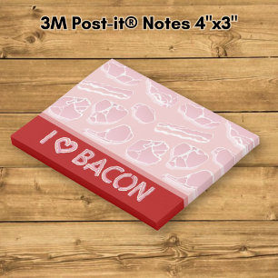 Post-it® J'adore le bacon