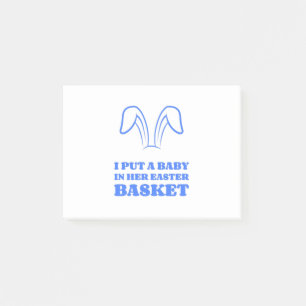 Post-it® J'ai mis un bébé dans son panier de Pâques