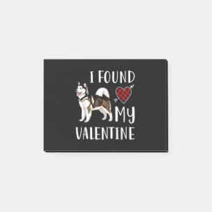 Post-it® J'ai trouvé ma Saint Valentin Husky Lover Cadea