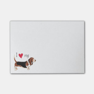 Post-it® J'aime mon Basset Hound
