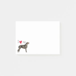 Post-it® J'aime mon chien-loup irlandais