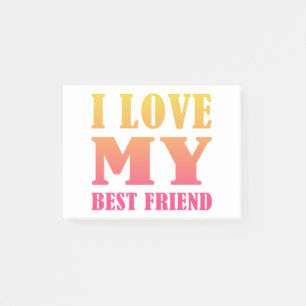 Post-it® J'Aime Mon Meilleur Ami