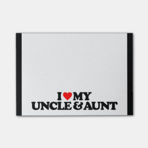 POST-IT® J'AIME MON ONCLE ET TANTE