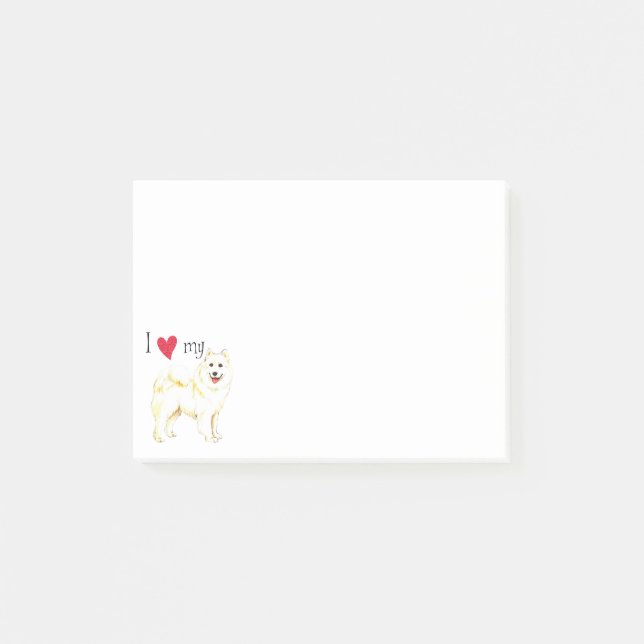Post-it® J'aime mon Samoyed (Devant)