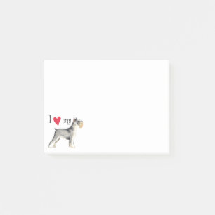 Post-it® J'aime mon Schnauzer miniature