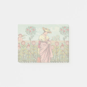Post-it® Jardin Croître Fleur Femme Art Antique