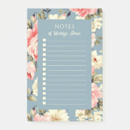 Post-it® Jardin de campagne français Fleurs poussiéreuses b