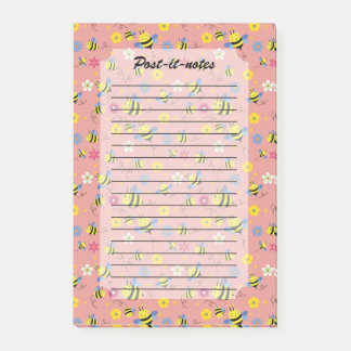 Post-it® Jardin de fleurs d'abeilles douces