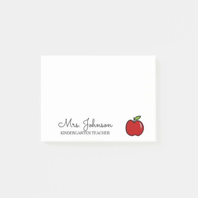 Post-it® Jardin d'école maternelle personnalisé enseignant  (Devant)