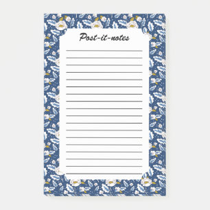 Post-it® Jardin Floral Bufs Floraux de la Marine