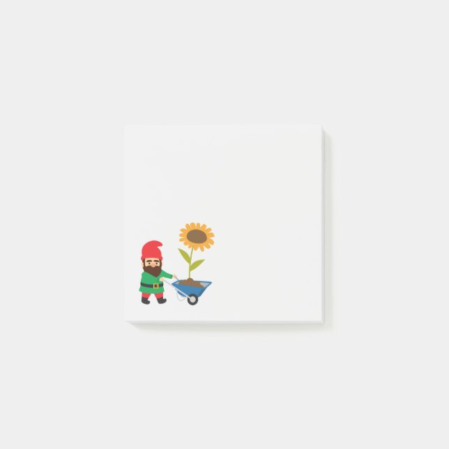 Post-it® Jardin gnome joli thème de jardinage (Devant)