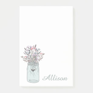 Post-it® Jardin secret Mason Jar Personnalisé