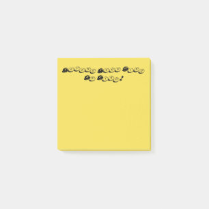 Post-it® Jaune Élargissez votre esprit et soyez gentil Pub