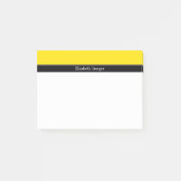 Jaune, Noir Nom du ruban Monogramme