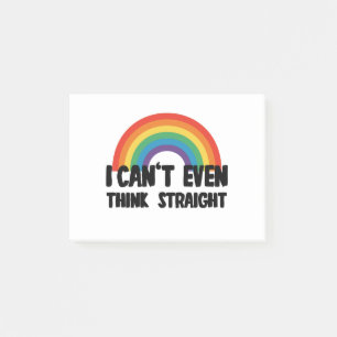 Post-it® Je ne peux même pas penser droit Funny Gay Pride