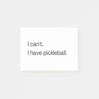 Post-it® Je ne peux pas avoir de pickleball