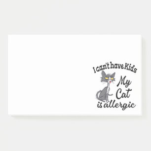 Post-it® Je ne peux pas avoir d'enfants Mon chat est allerg