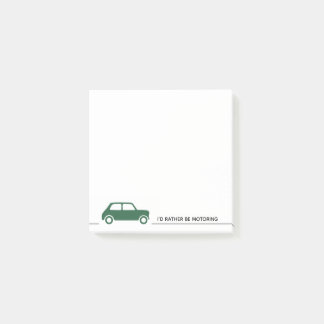 Post-it® Je préfère être motorisé - Mini Cooper - Vert