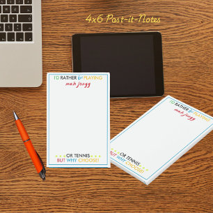 Post-it® Je préférerais jouer au Mahjongg ou au tennis