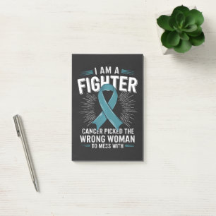 Post-it® Je Suis Un Combattant Le Cancer A Choisi La Mauvai
