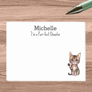 Post-it® Je suis un désastre parfait, Maman chat, Personnal