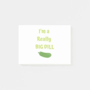 Post-it® Je suis un Vraiment Big Dill Funny Pickle
