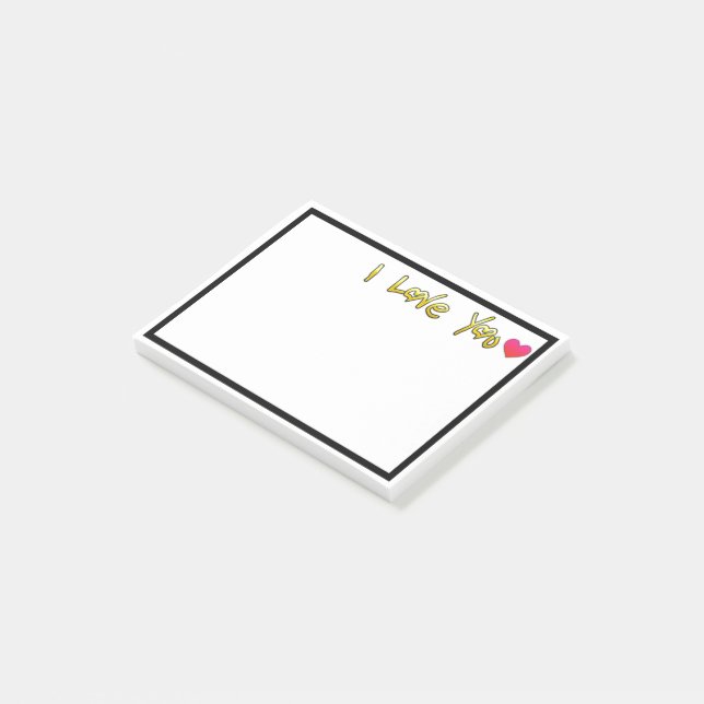 Post-it® Je t'aime (Incliné)