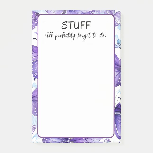 Post-it® Je vais probablement oublier de faire (Devant)