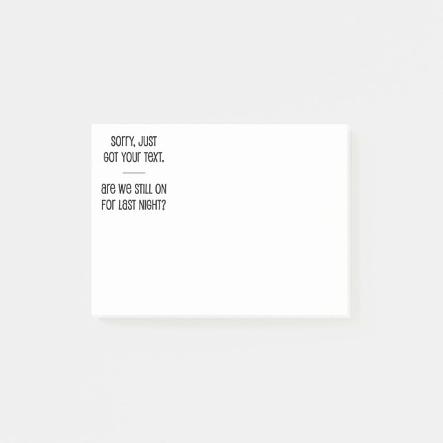 Post-it® Je viens de recevoir votre texte (Devant)