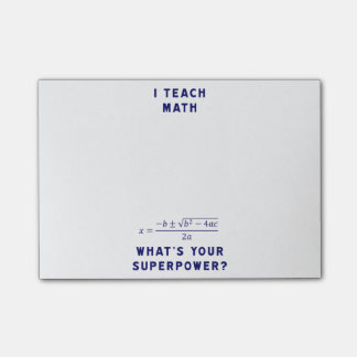 Post-it® J'enseigne à des maths ce qui est la votre