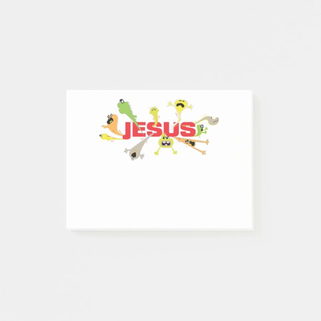 Post-it® Jésus effrayant (Devant)