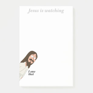 Post-it® Jesus regarde des notes amusantes de mèmes post-it