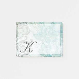 Post-it® Jet II de fleur du monogramme