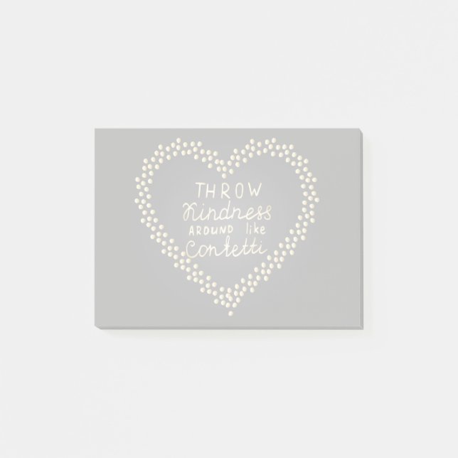 Post-it® Jeter de la gentillesse autour de Confetti (Devant)